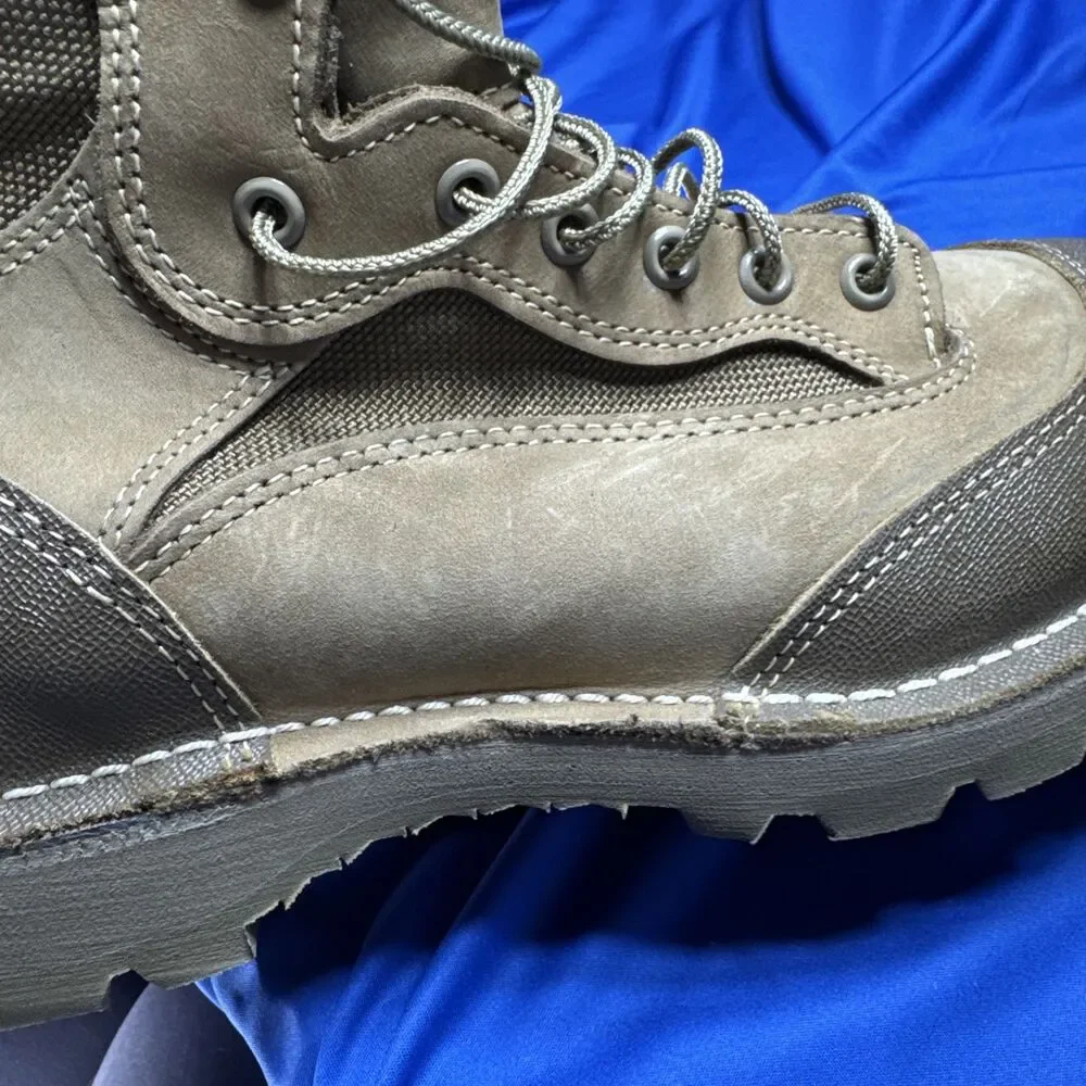 US Military Wellco E163 USMC stamp Desert Tan Rat Boot 10.5 R W/Inserts